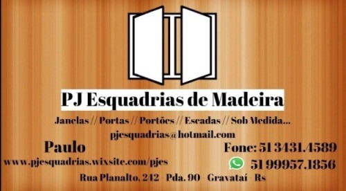 Esquadrias em Madeira, Portas e Janelas em Gravataí